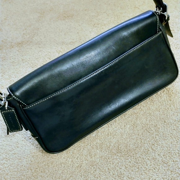 Coach Black Leather Shoulder Bag - Picture 11 of 16